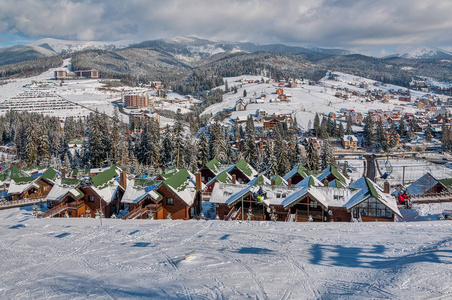 乌克兰 Bukovel 冬季滑雪胜地