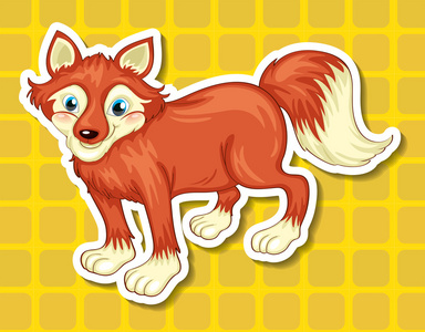 一只狐狸的插图