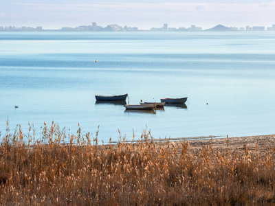 小型海景，海上船只