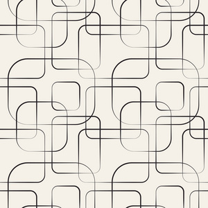 抽象的几何线条和方形无缝图案.矢量照片