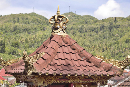 房子的屋顶良好的精神, Penida, 印度尼西亚