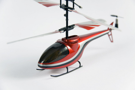 孤立的玩具直升飞机图片