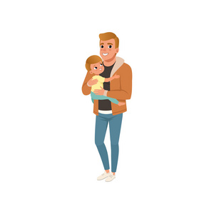 爸爸抱着女儿图片