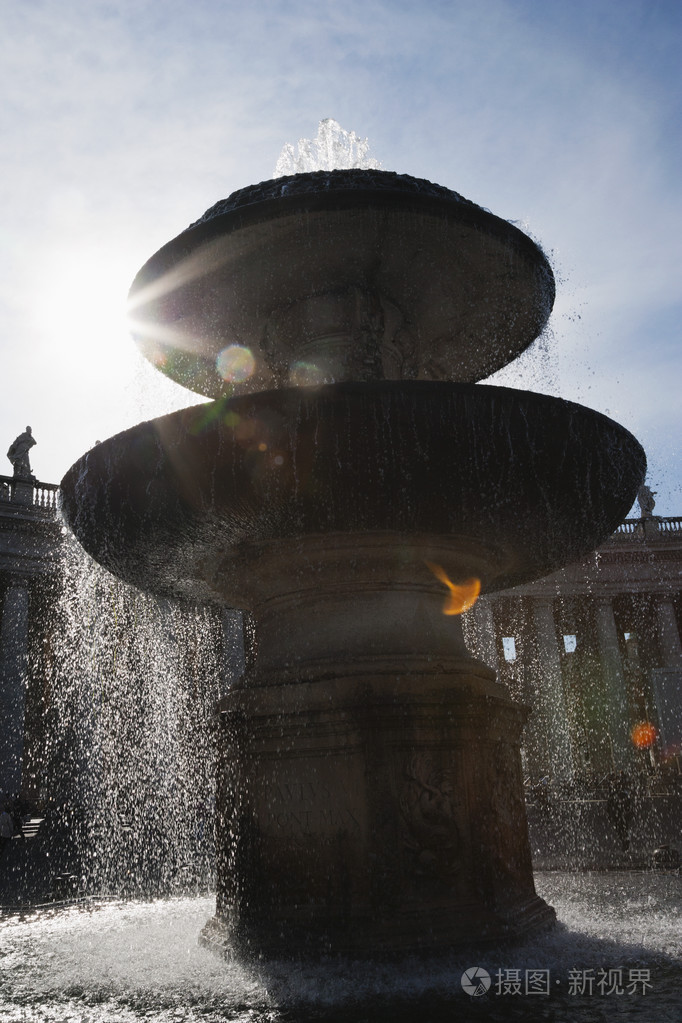 圣彼得斯堡广场的喷泉