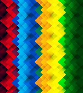 无缝的几何彩虹丰富多彩的马赛克图案矢量重复照片