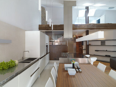 现代厨房的室内设计观