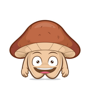 微笑蘑菇卡通人物图片