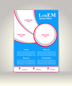 传单 小册子或杂志的封面模板
