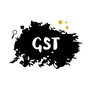 Gst 卡。矢量插图