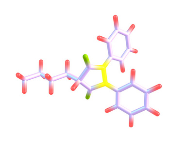 保泰松分子上白色孤立