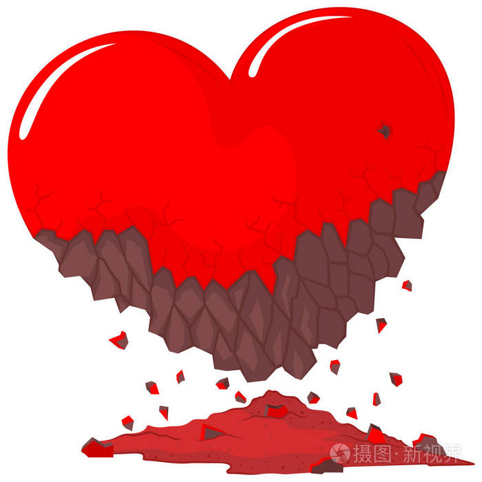 受伤的心慢慢地分解