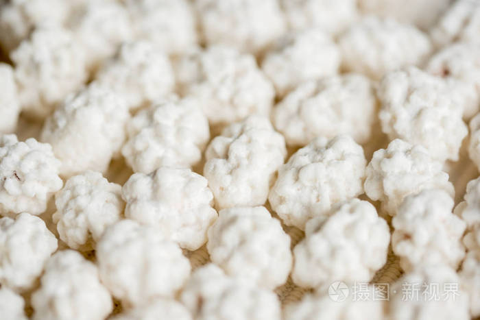 白色薄荷糖球纹理背景甜糖糖果