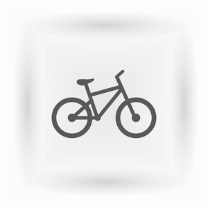 自行车图标股票矢量插图平面设计