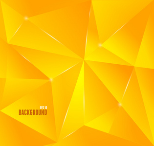 橙色抽象三角背景图片