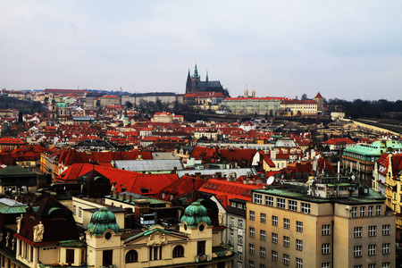 布拉格城堡作为美好的风景