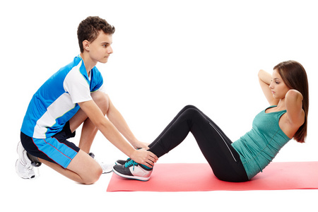 帮助做 abs 仰卧起坐照片