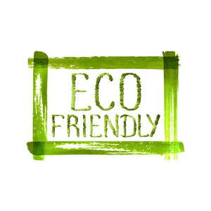 绿色环保框架下的生态友好概念标志