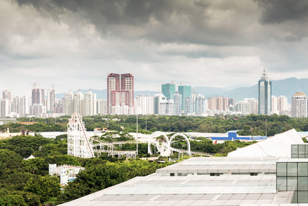 深圳市中国城鸟瞰图