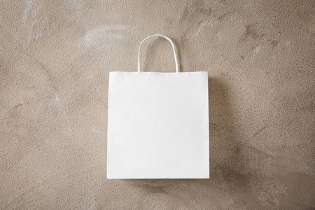 纸袋设计纸袋在纹理背景.设计样机照片