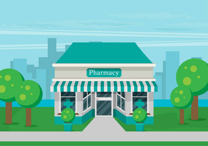 药房窗口图片-药房窗口素材-药房窗口插画-摄图新视界