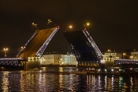 在俄罗斯圣彼得堡宫桥
