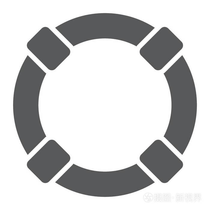图标, sos 和救生员, 帮助签署矢量图形, 一个坚实的模式在白色背景