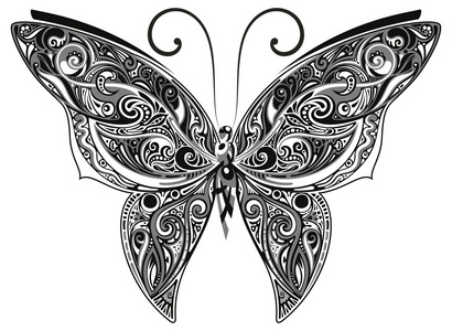 镂空蝴蝶图片