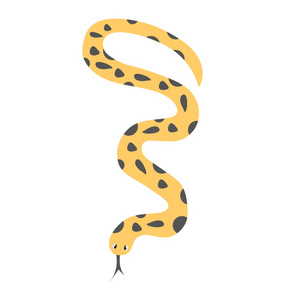 蛇生活在水下命名海蛇高品质海蛇卡通形象包括平面设计双色海蛇被发现