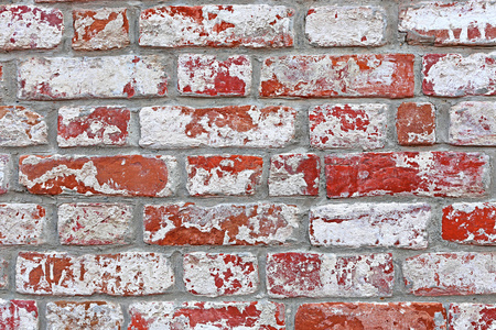 古代的红砖墙的纹理