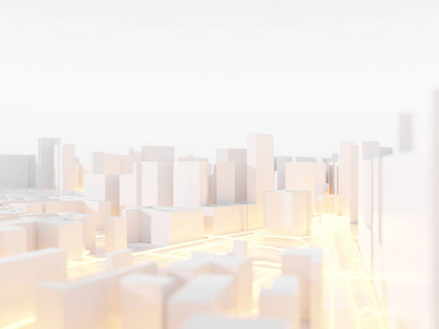 轻城市与未来城市建筑模型图片