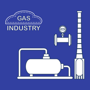 气体处理厂。工业燃气表
