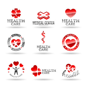 制药医药和医疗保健徽标概念