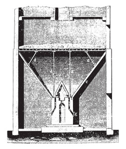 Touraille 烟, 复古刻插图。工业百科全书 E。拉米1875