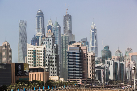 迪拜滨海城市景观