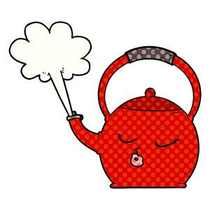 卡通壶的矢量图解图片