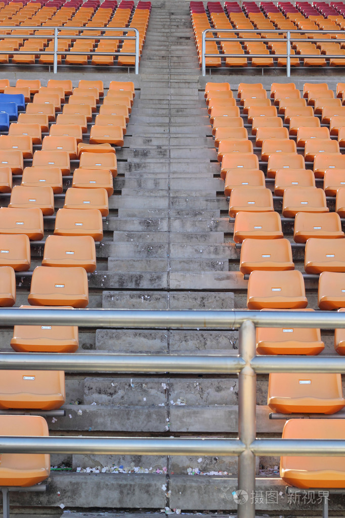 体育场座位观看一些体育或足球
