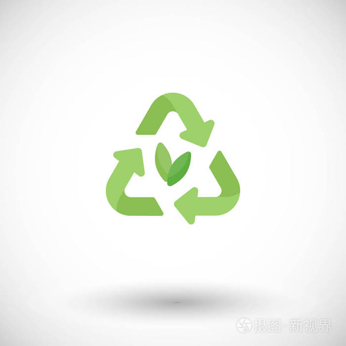 可持续包装矢量平面图标