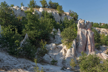 岩石现象石头婚礼附近克尔贾利镇，保加利亚
