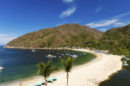 墨西哥 Yelapa 附近的热带沿海小镇