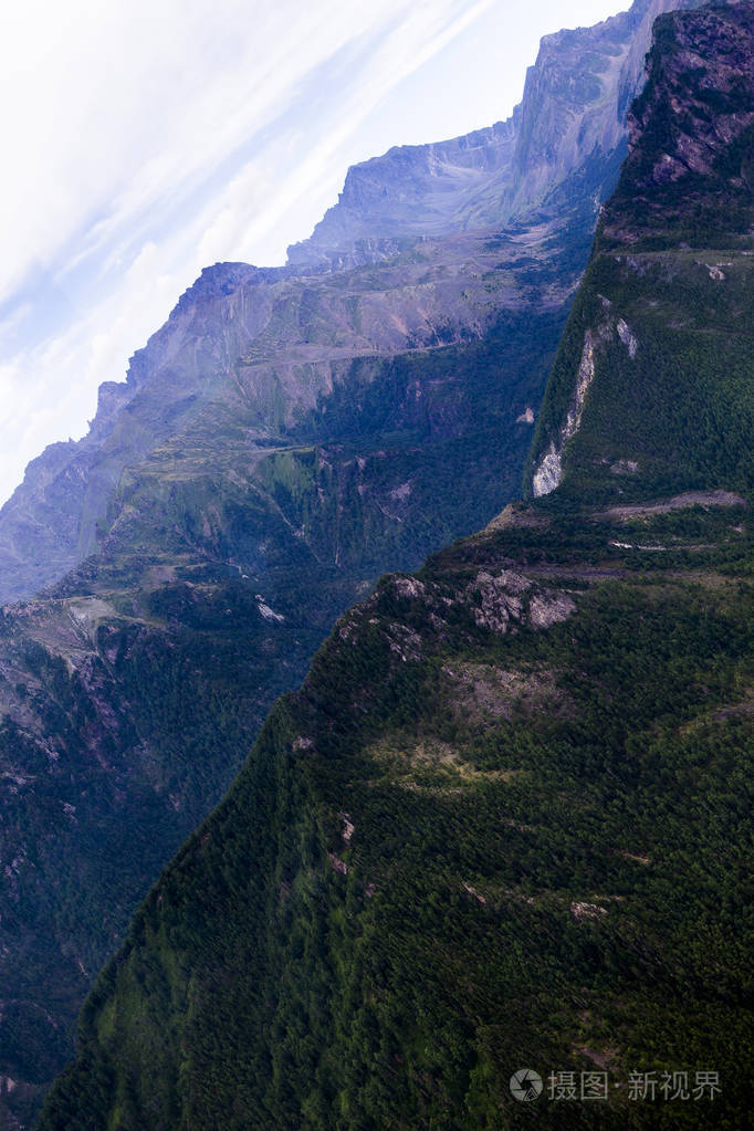 在西伯利亚东部山脉