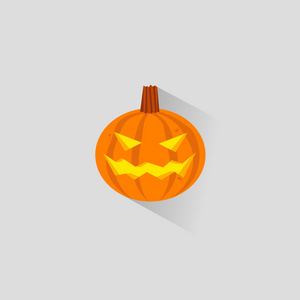 万圣节聚会 Night.Halloween 背景。Hallowee n Pumpkin.Vector 图