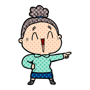 老太太卡通图片