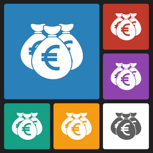 钱袋子欧元图标