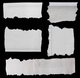 撕碎的纸上黑色照片