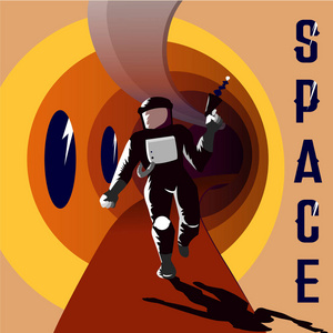 复古复古卡.太空海报照片