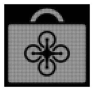 白色半色调无人机 Toolcase 图标