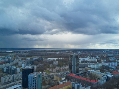 城市塔林鸟瞰图爱沙尼亚