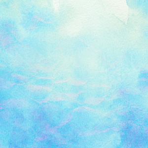 抽象画水彩水 海 云 天空