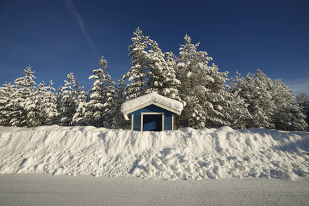 瑞典拉普兰的冬天