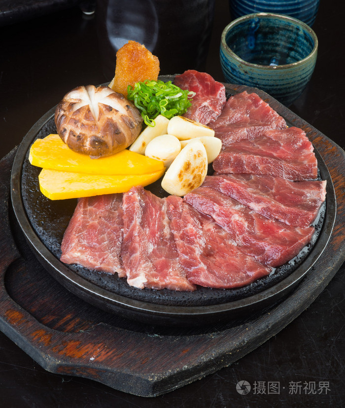 日本料理牛肉多维数据集的背景